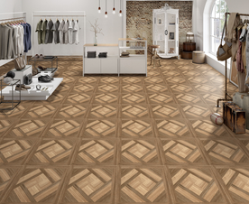 仿古铺贴空间效果图商业空间