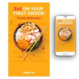 轻食主义餐饮海报