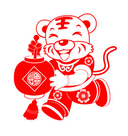 虎年剪纸