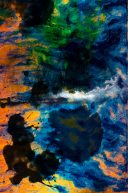 抽象肌理油彩画