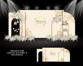 香槟色婚礼效果图