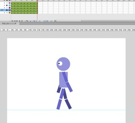 小人骨骼走路的动态效果cs6