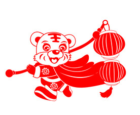 虎年剪纸