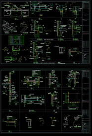 彩钢板及钢架结构节点设计图