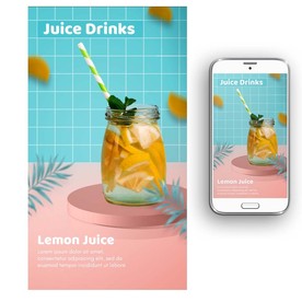果汁饮品海报