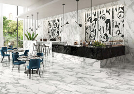 现代意式 瓷砖岩板效果图