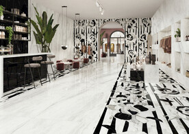 现代意式 瓷砖岩板效果图