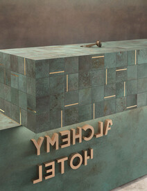 现代意式 瓷砖岩板效果图