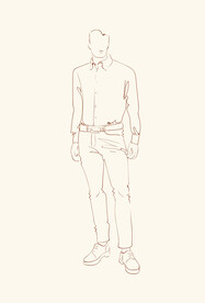 简笔手绘速写模特人物