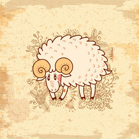 羊手绘插画