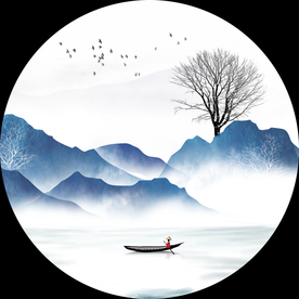 高端意境山水装饰画