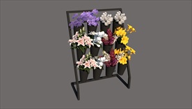花店花卉展示架 SU模型