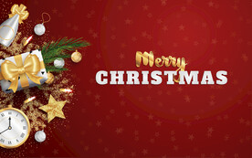 圣诞节元素插画设计