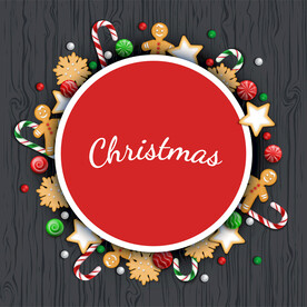 圣诞节元素插画设计