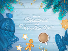 圣诞节元素插画设计