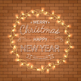 圣诞节元素插画设计