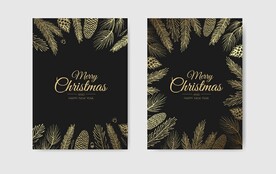 圣诞节元素插画设计