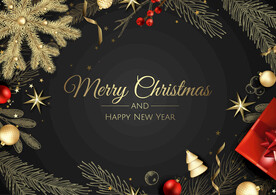 圣诞节元素插画设计