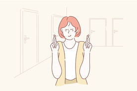 简约人物生活形象插画图片