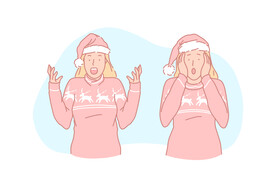 简约人物生活形象插画图片