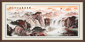 源远流长山水画