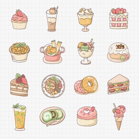 美食小元素素材