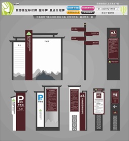 旅游景区标识牌指示牌景点介绍牌