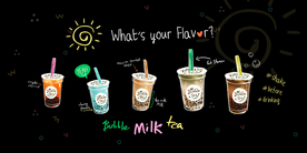 奶茶咖啡馆背景墙