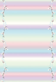 仙鹤 渐变 绿色七彩汉服