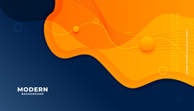 橙蓝渐变抽象背景模板