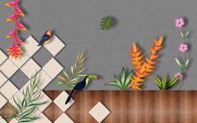 现代客厅沙发背景墙