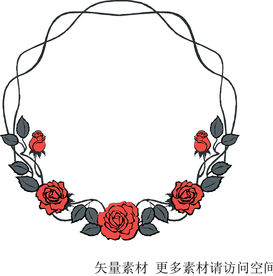 玫瑰花边框