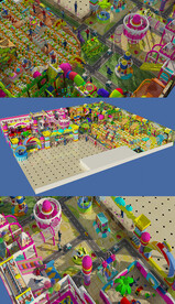 儿童游乐园淘气堡max模型