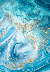 抽象聚财装饰画