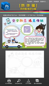 预防诈骗安全教育手抄报小报