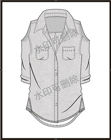 服装设计连衣裙女装款式衬衫T恤