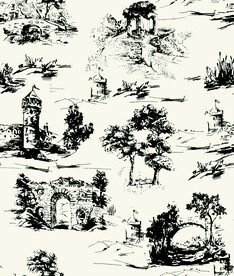 黑白建筑 大牌花型