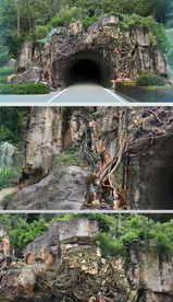 山洞假山入口装饰效果图
