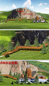 矿山景观改造方案PSD效果图