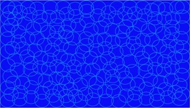 蓝色圆圈图案