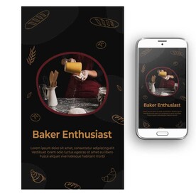 西点面包制作海报