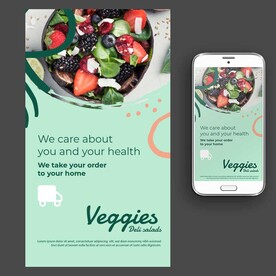 轻食主义蔬菜沙拉海报