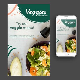 轻食主义蔬菜沙拉海报