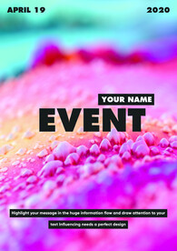 液态流动炫酷几何质感海报系列