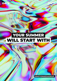 液态流动炫酷几何质感海报系列