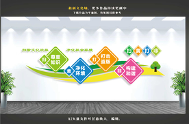 扫黄打非文化墙