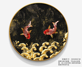 金鱼锦鲤玄关壁画装饰画