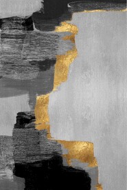 浮雕抽象金色油漆油画玄关装饰画