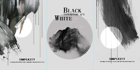 新中式抽象水墨山水风景装饰画