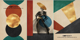 现代北欧风美女抽象装饰无框画